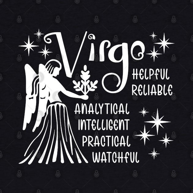 Virgo zodiac sign positive traits by Gardner Designs 